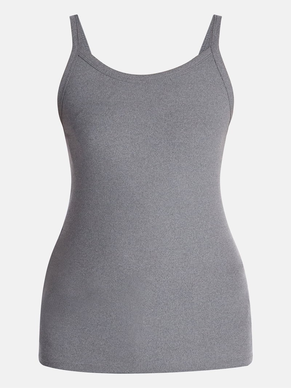 No Boundaries Gray Women's Ribbed Camisole Tank Top